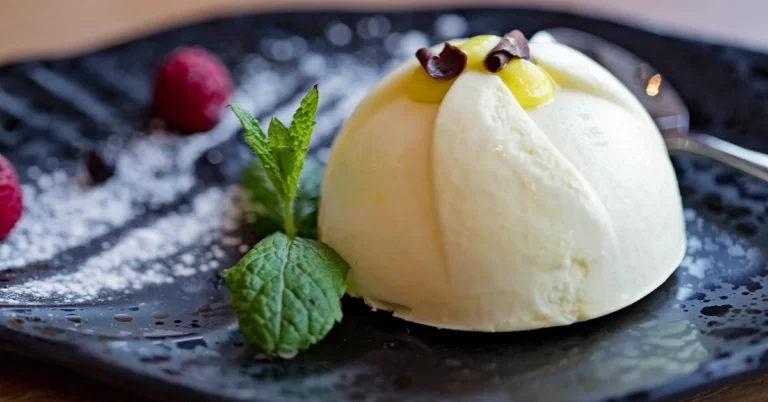 Frozen Custard Dessert Adorned With Rum and Limoncello – A Luscious ‘Chill & Thrill’ Delight for Your Senses.
