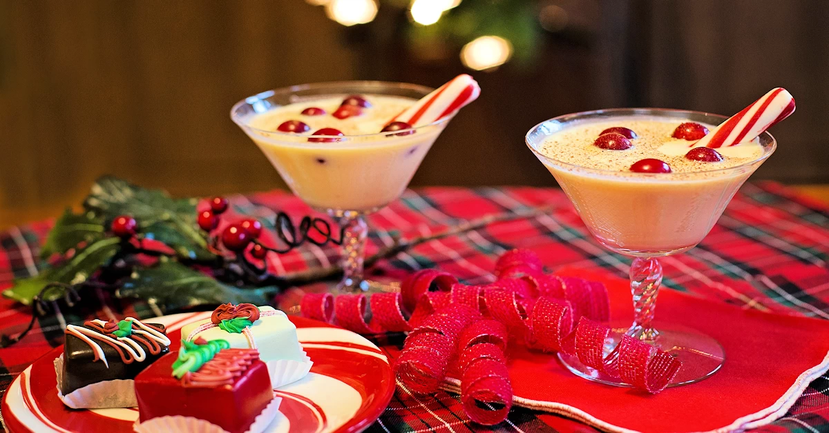 Homemade Eggnog Cocktail: A Creamy Blend of Eggs, Sugar, Milk, and Optional Rum, Garnished With Nutmeg or Cinnamon Perfection.